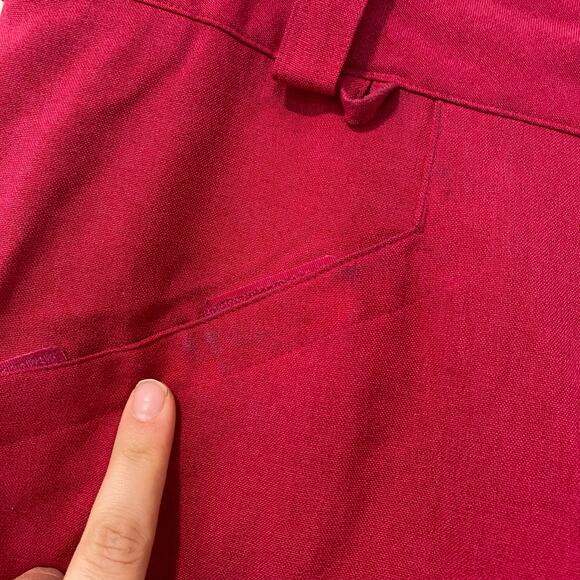 Volcom Women's Transfer Snow Pant Straight Leg Dark Pink Medium Ski Snowboard - Picture 5 of 11